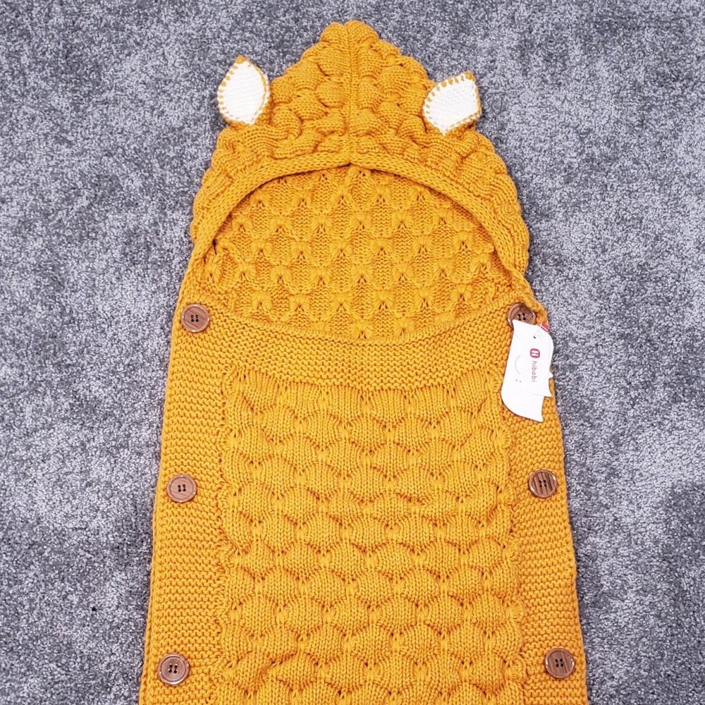 Hibobi Baby Swaddle ~Sleeping Bag ~ Stroller Wrap~ Knitted Blanket ~ Infant / R7